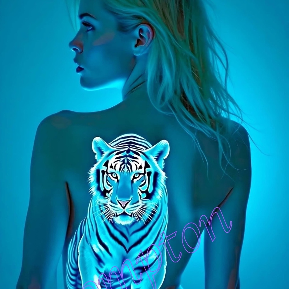 Tiger 3D Tattoo 13x19” Fine Art Prints - only 6 signed & numbered prints made